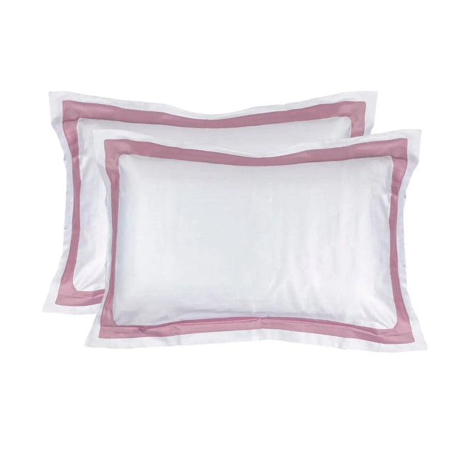 Reserve Pair Of Pillowcases White & Quartz - Akireh